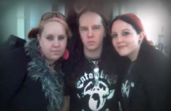 Jackie Jordison son Joey Jordison and daughters Anne and Kate Jordison.